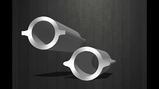 Tubo sin costura perfilado de sección con aletas product image